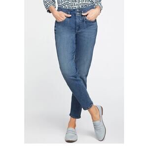 NYDJ Women's Vintage Bouncer Ankle Jeans Medium Blue Premium Denim Lovesick 10